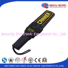 Black Lightweight Hand Held Metal Detector Supper Scanner On / Off Switch Vibration Control