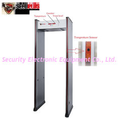 Easy Installation Walk Through Metal Detector Infrared Body Temperature Detection System